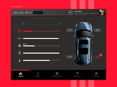 Daily ui #034 Car Interface