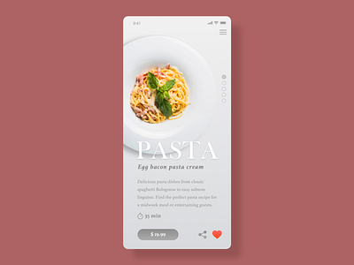 Daily ui #040 Recipe dailyui recipe ui