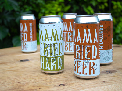 Mama Tried Beer / Mama Tried Hard beer hard seltzer lager mama tried milwaukee motorcycle show packaging