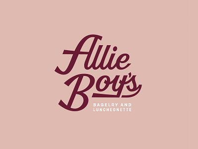 Allie Boy's custom lettering letters script type typography