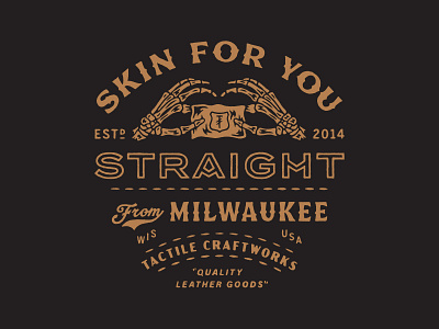 Skin For You Straight From Milwaukee hands leather milwaukee skeleton skin stitches