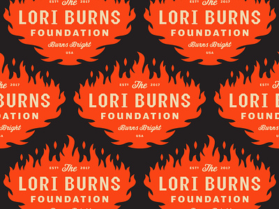 Lori Burns Foundation badge branding illustration lettering logo logotype milwaukee type typography vector