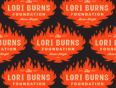 Lori Burns Foundation badge branding illustration lettering logo logotype milwaukee type typography vector