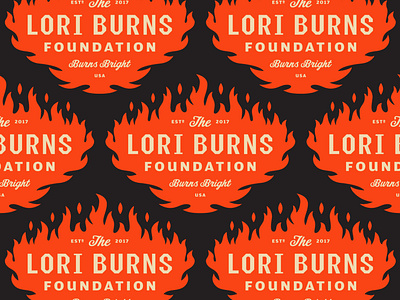 Lori Burns Foundation badge branding illustration lettering logo logotype milwaukee type typography vector