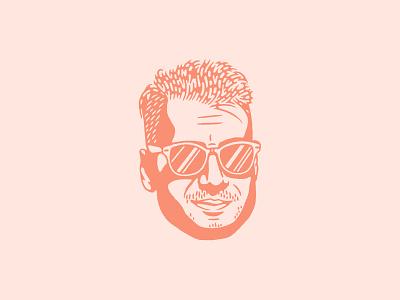 Dude 2 illustration portrait sunglasses