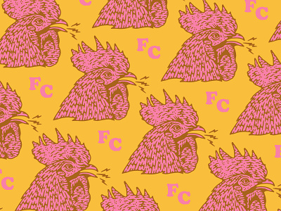 Rooster bird illustration pattern rooster