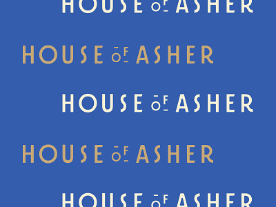 House Of Asher custom type logo logotype typography