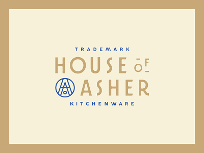 House Of Asher custom type logo logo design logotype typography