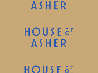 House Of Asher custom type logo logotype typography