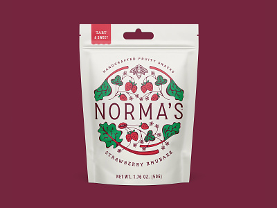 Normas Handcrafted Snacks gummies pack pouch snacks strawberry strawberryluna