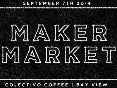 Maker Market custom type lettering maker market oh brother brand typography