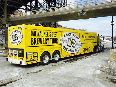 Lakefront Brewery Truck Graphics beer brew brewery lakefront milwaukee truck graphics wisconsin