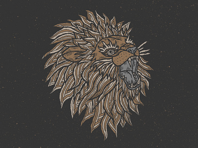 Roar drawing hair hand drawn illustration lion roar teeth