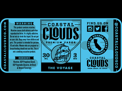 Coastal Clouds Co. Label