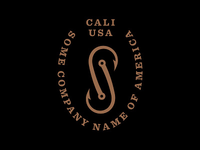 Unused Branding Element badge branding cali hook icon identity logo