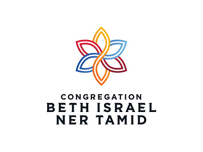 CBINT Logo branding congregation flower icon jewish logo star