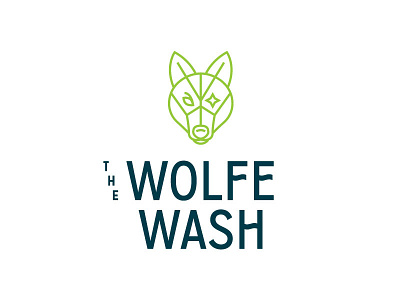 The Wolfe Wash branding identity illustration lifework logo typography wolf