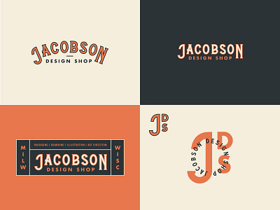 Jacobson Design Shop Final branding identity lettering logo shop