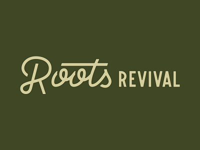 Roots Revival branding lettering logo logotype roots