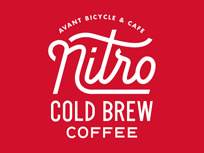 Nitro Cold Brew Coffee coffee cold brew lettering nitro