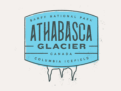 Athabasca Glacier athabasca glacier badge badges banff