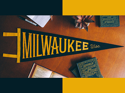 Milwaukee Pennant milwaukee oxford pennant vintage wisconsin