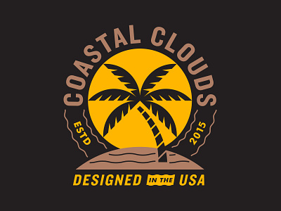 Palm Tree Tee beach coastal clouds palm tree shirt tee tree