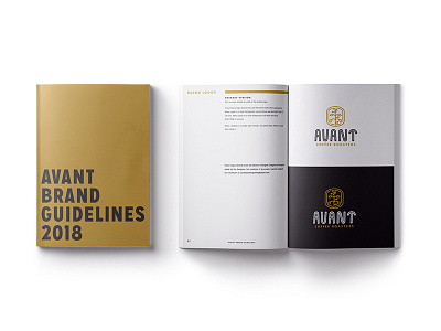 Avant Brand Guidelines avant brand brandbook coffee guidelines