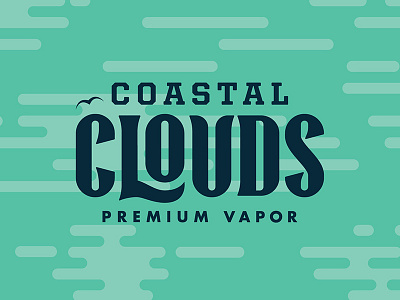 Coastal Clouds Co. clouds coastal logo logotype