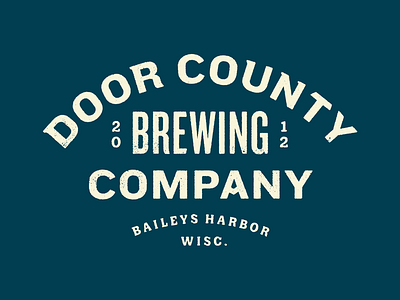 Door County Brewing Co. apparel beer brewing door county lettering typography wisconsin