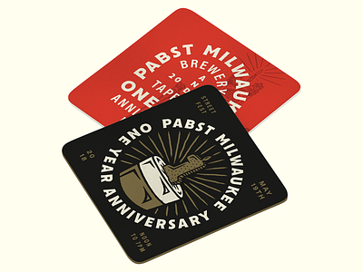 Pabst Coasters