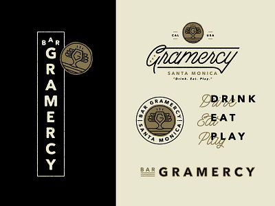 Gramercy bar branding gramercy restaurant