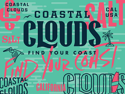 Coastal Clouds Trade Show Back Drop back drop california clouds collage trade show