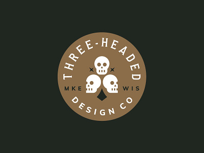 Three Headed Design Co heads skull three