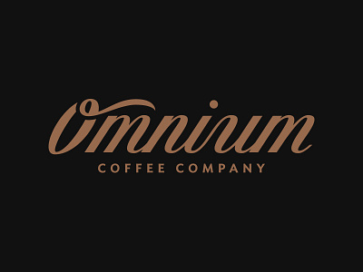 Omnium Coffee Co. coffee lettering logotype omnium type typography