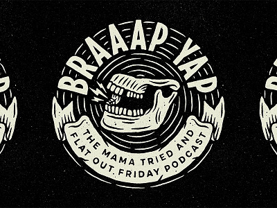 Braaap Yap Podcast banner braaap podcast skull talk yap