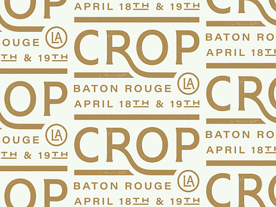 Crop baton rouge crop type typography