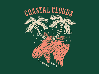 Coastal Clouds Canada Tradeshow canada coastal clouds illustration moose tradeshow