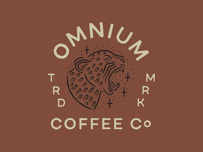 Omnium Coffee Company badge cheetah coffee logo omnigraffle omnium