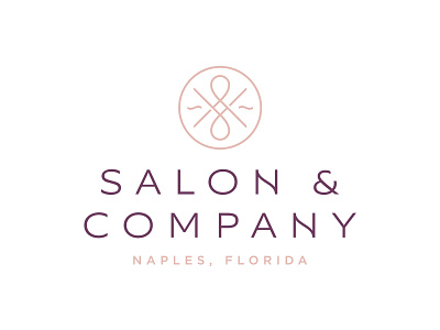 Salon & Company ampersand brand identity branding hair icon lettering logo salon