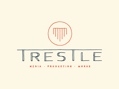 Trestle branding lettering logo train trestle type