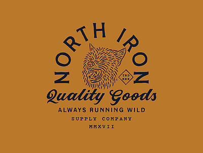 North Iron badge north iron wolf