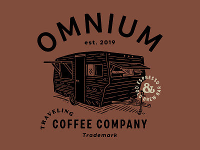 Omnium Traveling Trailer coffee cold brew drawing espresso illustration omnium trailer