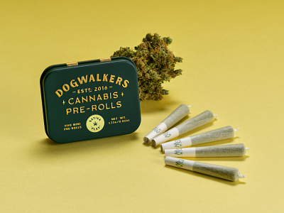 Dogwalkers Mini Pre Rolls - Sativa "Play" cannabis dogwalkers packaging pre rolls sativa tin weed
