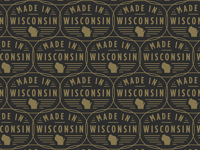 Made in Wisconsin badge badge design cbd made wisco wisconsin
