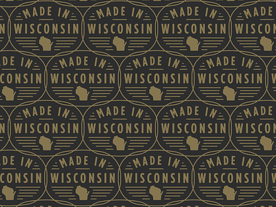 Made in Wisconsin badge badge design cbd made wisco wisconsin