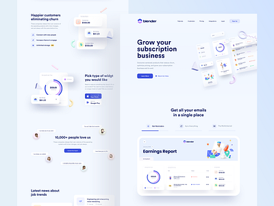 Blender.- Landing Page