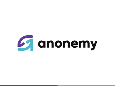 anonemy - Visual Identity Concept a branding hands healthcare letter logo lowercase minimal startup wordmark