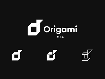 Origami Brand Identity Concept brand identity letter logo minimal o origami paper