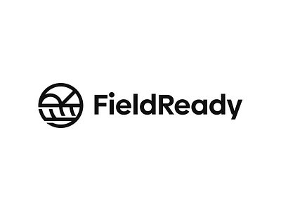 FieldReady Logo agriculture brand identity f farms grass logo mountain r sun